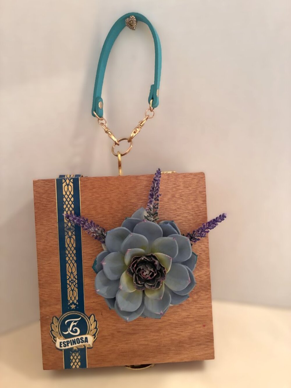 Original Suenos de Saundra Upcycled ESPINOSA Cigar Box Purse - Picture 6 of 15